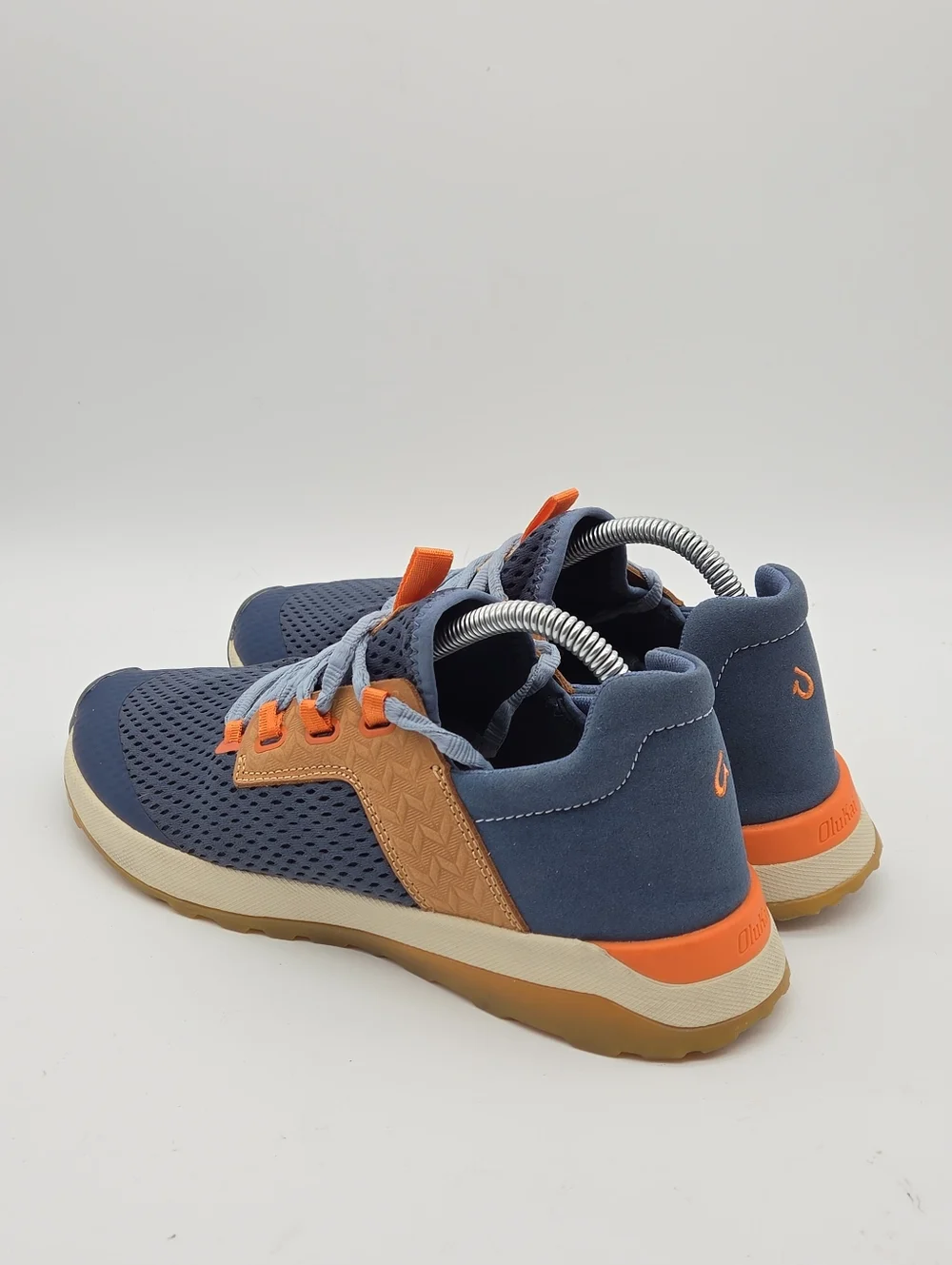 OluKai Wailuku Athletic Mesh Sneakers Blue Brown Women's 9.5‎